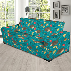 Hedgehog Pattern Print Design 01 Sofa Slipcover