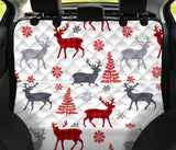 Deer Tree Snowflakes Chrismas Pattern Dog Car Seat Covers