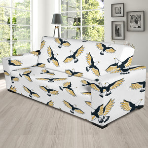 Eagle Pattern Print Design 03 Sofa Slipcover