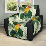 Beautiful parrot palm leaves pattern Recliner Cover Protector