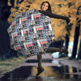Skate Board Pattern Print Design 04 Umbrella