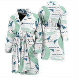Crocodile Diver Pattern Men'S Bathrobe