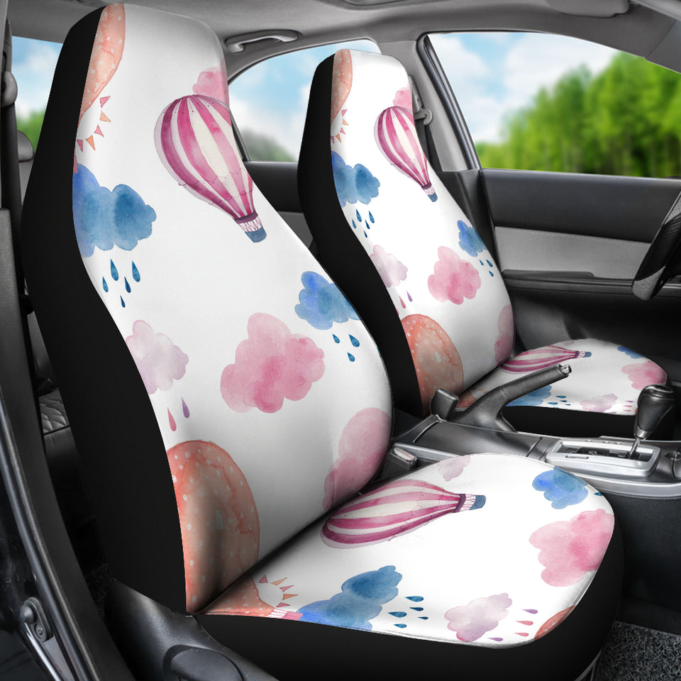 Watercolor Air Balloon Cloud Pattern Universal Fit Car Seat Covers