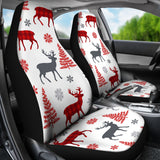 Deer Tree Snowflakes Chrismas Pattern Universal Fit Car Seat Covers