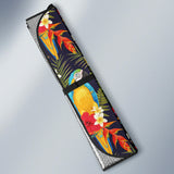 Colorful Parrot Flower Pattern Car Sun Shade