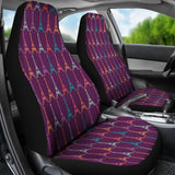Eiffel Tower Pattern Print Design 05 Universal Fit Car Seat Covers