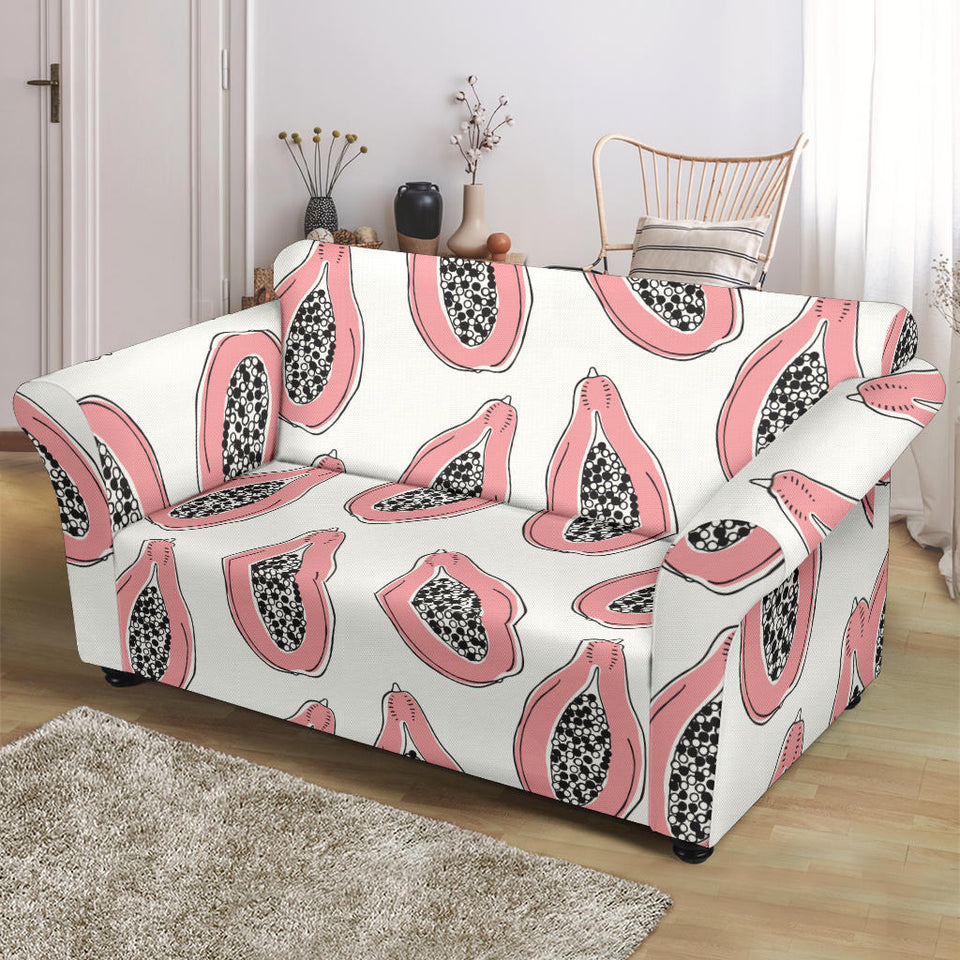 Papaya Pattern Loveseat Couch Slipcover