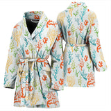 Coral Reef Pattern Print Design 02 Women's Bathrobe