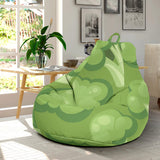 Broccoli Pattern Green Background Bean Bag Cover