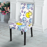 Duck Toy Pattern Print Design 01 Dining Chair Slipcover