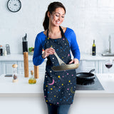Space Pattern With Planets, Comets, Constellations And Stars Adjustable Apron