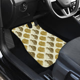Lion Pattern Print Design 02 Front and Back Car Mats