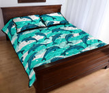 Dolphin sea pattern Quilt Bed Set