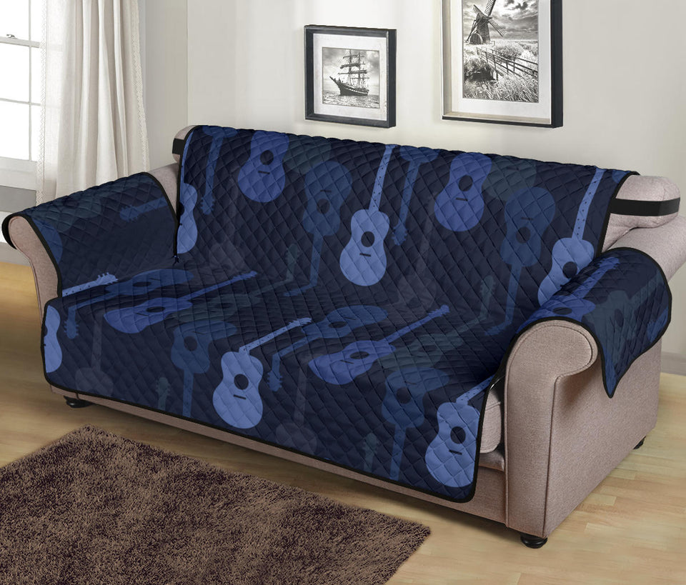 Blue Theme guitar pattern Sofa Cover Protector