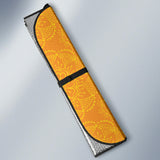 Orange Traditional Indian Element Pattern Car Sun Shade
