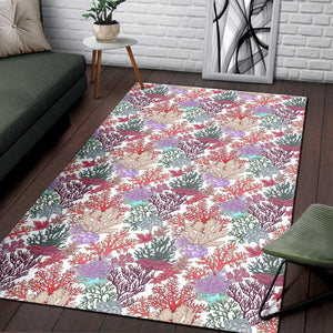 Coral Reef Pattern Print Design 03 Area Rug