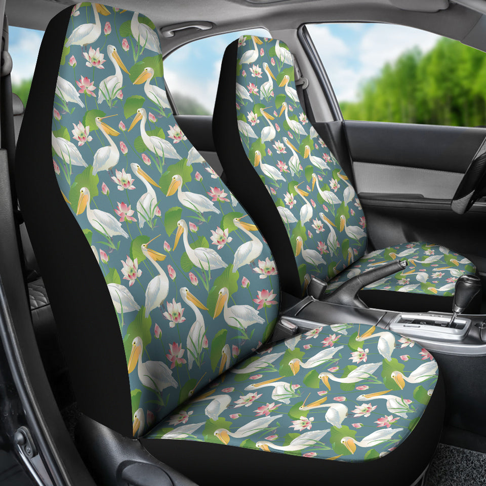 Pelican Pattern Print Design 04 Universal Fit Car Seat Covers