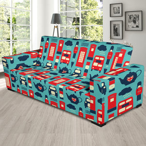 British Pattern Print Design 04 Sofa Slipcover