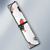 Cool Rooster Chicken Cock Floral Ornament Background Car Sun Shade