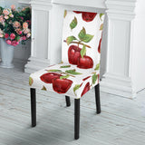 Red Apples Pattern Dining Chair Slipcover