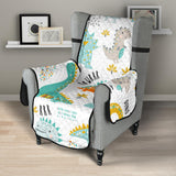 Cute funny kids dinosaurs pattern Chair Cover Protector