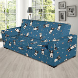 Cute Boston Terrier Dog Spattern Sofa Slipcover