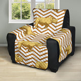Rhino yellow theme pattern Recliner Cover Protector