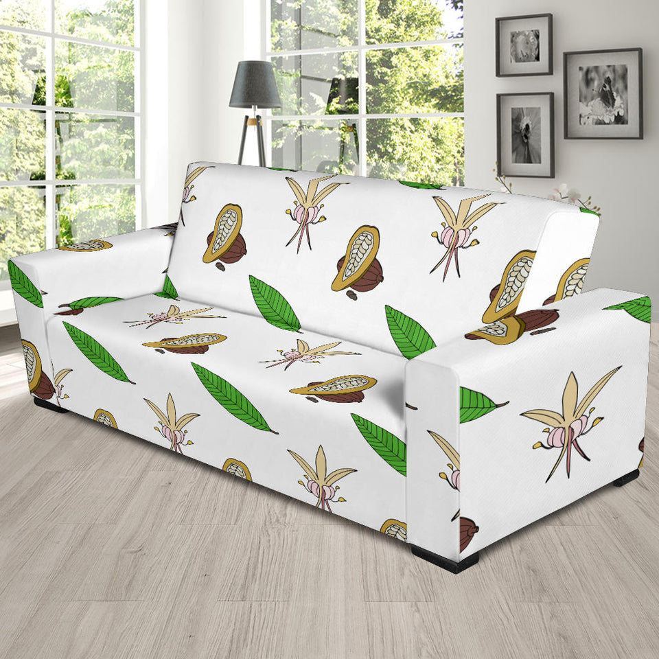 Color Hand Drawn Cocoa Pattern Sofa Slipcover