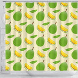 Durian Pattern Shower Curtain Fulfilled In US