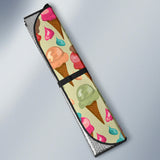 Colorful Ice Cream Pattern Car Sun Shade