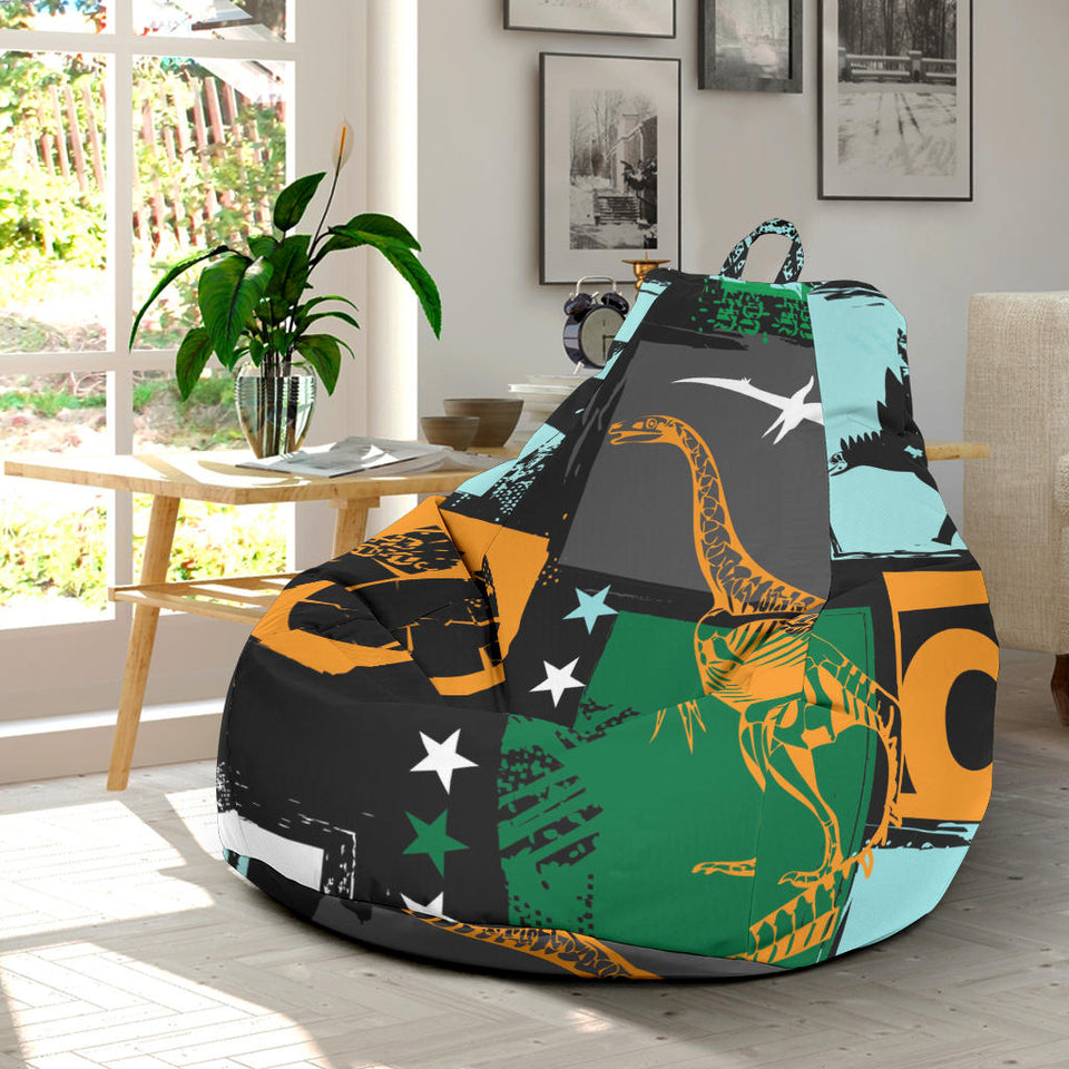 Dinosaurs Print Pattern Bean Bag Cover