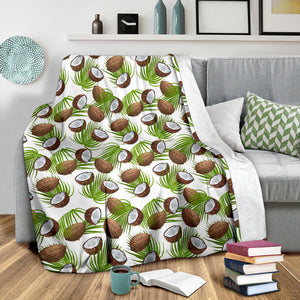 Coconut Pattern Print Design 04 Premium Blanket