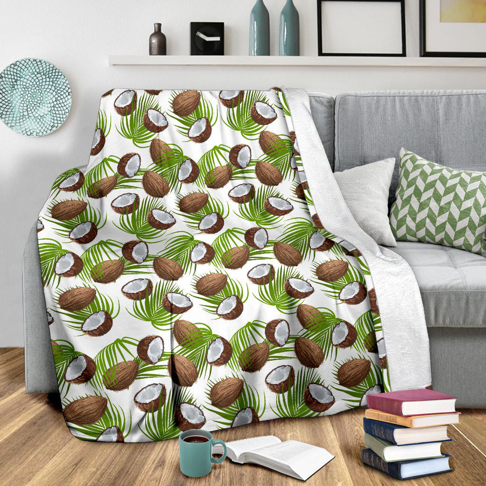 Coconut Pattern Print Design 04 Premium Blanket