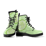 Cucumber Pattern Leather Boots