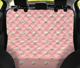 Cute Hamster Cheese Pattern Pink Background Dog Car Seat Covers