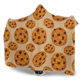 Cookie Pattern Hooded Blanket
