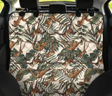 Monkey Tropical Leaves Background Dog Car Seat Covers