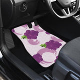 Cute Grape Pattern Front And Back Car Mats