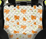 Cute Brown Pomeranian Paw Leave Bone Pattern Dog Car Seat Covers