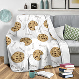 Sketch Style Cookie Pattern Premium Blanket