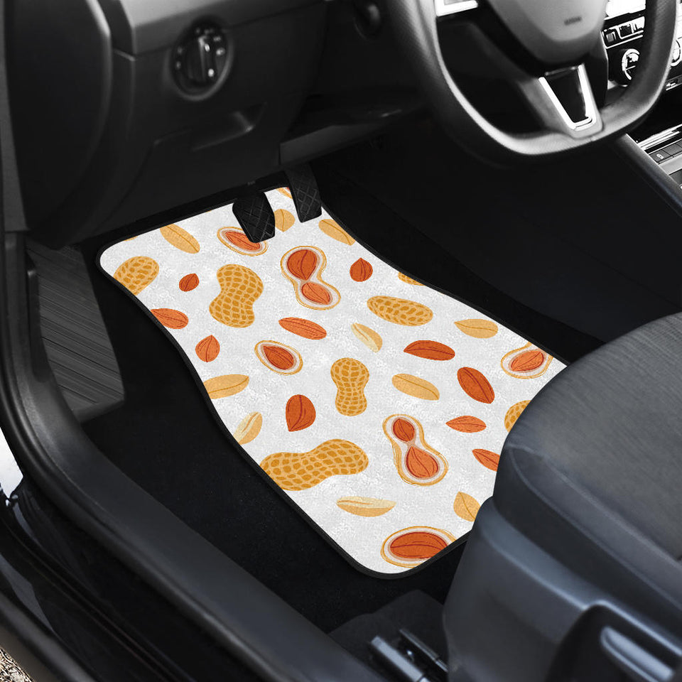 Peanuts Pattern Front And Back Car Mats
