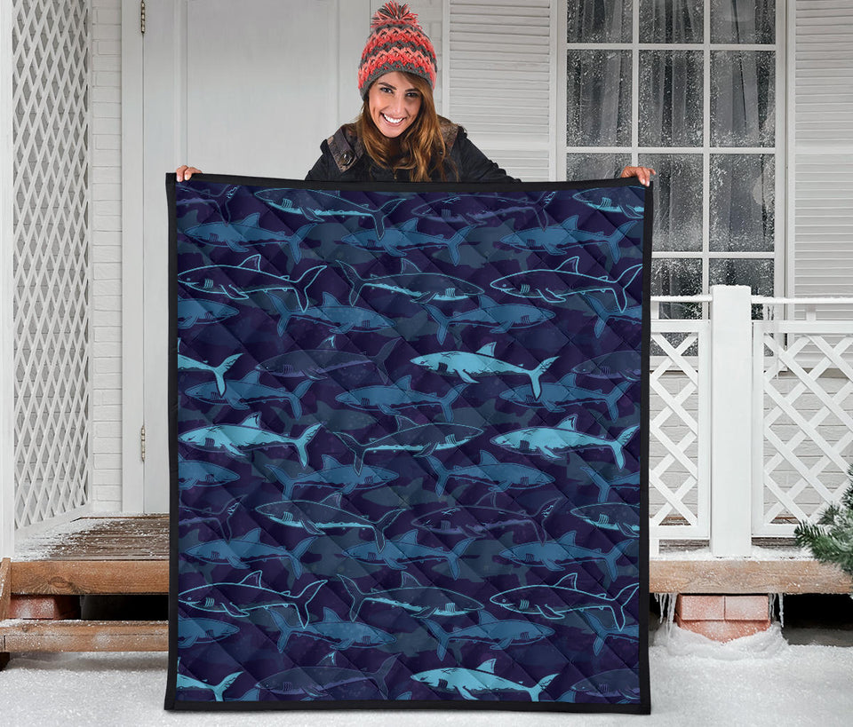 Shark Pattern Premium Quilt