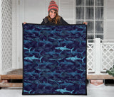 Shark Pattern Premium Quilt