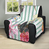 Colorful orchid flower pattern Recliner Cover Protector