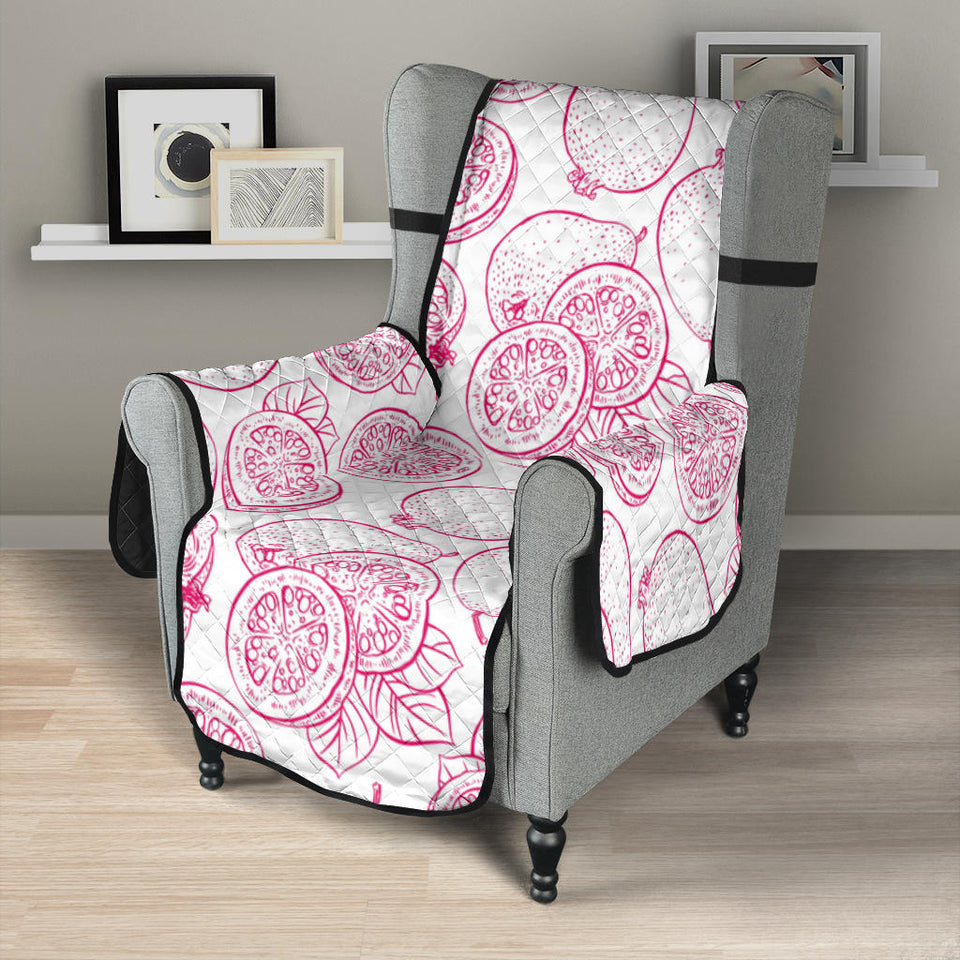 Sketch guava pattern Chair Cover Protector