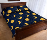 Moon star pattern Quilt Bed Set