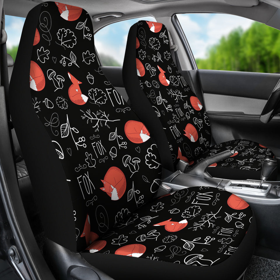 Fox Sleeping Fox Pattern Universal Fit Car Seat Covers