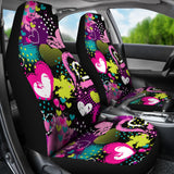 Heart Dot Wave Star Creative Design Pattern Universal Fit Car Seat Covers