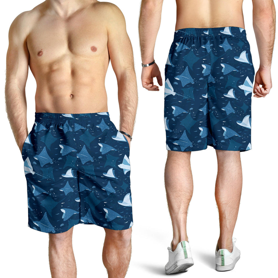 Stingray Pattern Print Design 04 Men Shorts