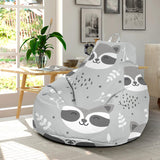 Cute Raccoons Leaves Dot Bean Bag Cover